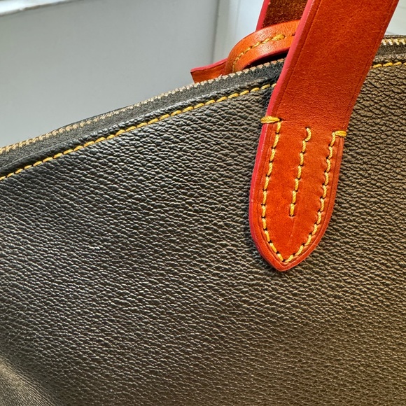 Dooney & Bourke Pebble Black and Brown Satchel Bag - Picture 5 of 15